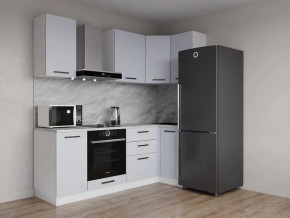 Кухонный гарнитур угловой Смоки-2200х1000 МДФ столешница 26 мм в Советском - sovetskij.mebel-tymen.ru | фото