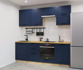 Кухонный прямой гарнитур арт.1, 2400 мм, Океания/Кристалл в Советском - sovetskij.mebel-tymen.ru | фото