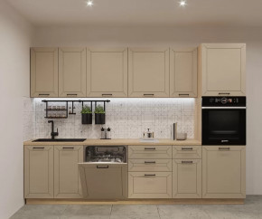 Кухонный прямой гарнитур арт.1, 3000 мм, Пикрит/Кристалл в Советском - sovetskij.mebel-tymen.ru | фото