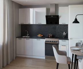 Кухонный прямой гарнитур арт.10, 1800 мм, Белый глянец в Советском - sovetskij.mebel-tymen.ru | фото