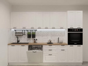 Кухонный прямой гарнитур арт.21, 3000 мм, Белый/Вегас в Советском - sovetskij.mebel-tymen.ru | фото