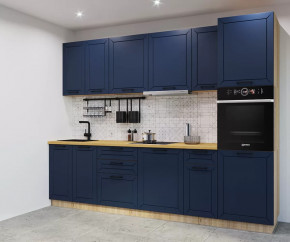 Кухонный прямой гарнитур арт.4, 3000 мм, Океания/Кристалл в Советском - sovetskij.mebel-tymen.ru | фото