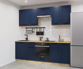 Кухонный прямой гарнитур арт.6, 2400 мм, Океания/Кристалл в Советском - sovetskij.mebel-tymen.ru | фото