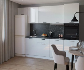 Кухонный прямой гарнитур арт.7, 3000 мм, Белый глянец в Советском - sovetskij.mebel-tymen.ru | фото