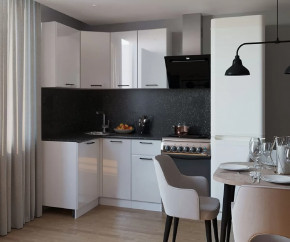 Кухонный угловой гарнитур арт.11, 1200x1400 мм, Белый глянец в Советском - sovetskij.mebel-tymen.ru | фото