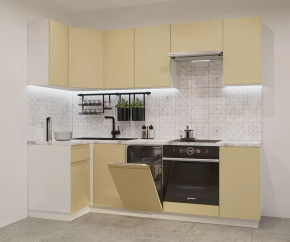 Кухонный угловой гарнитур арт.26, 1000x2450 мм, Лайн/Стамбул в Советском - sovetskij.mebel-tymen.ru | фото