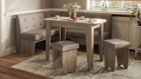 Кухонный уголок «Барселона» Дуб Сонома трюфель, Микровелюр Duna Stone в Советском - sovetskij.mebel-tymen.ru | фото