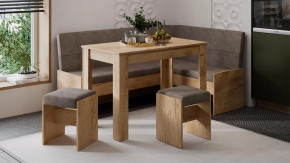 Кухонный уголок «Пекин» Дуб Крафт золотой, Микровелюр Duna Stone в Советском - sovetskij.mebel-tymen.ru | фото