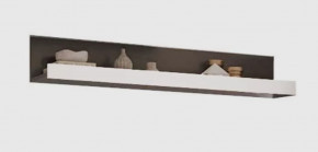 КВАДРО М-4 Полка навесная, серый графит/софт вайт в Советском - sovetskij.mebel-tymen.ru | фото