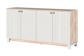 Ланзетти Тумба 4 двери Дуб Торонто/Жемчуг в Советском - sovetskij.mebel-tymen.ru | фото