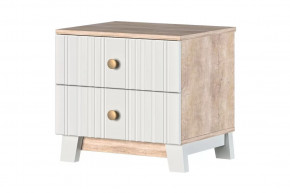 Ланзетти Тумба прикроватная Дуб Торонто/Жемчуг в Советском - sovetskij.mebel-tymen.ru | фото