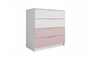 ЛАВИС КМД 800.1 Комод 4ящ (ш800*г450*в860мм), белый в Советском - sovetskij.mebel-tymen.ru | фото