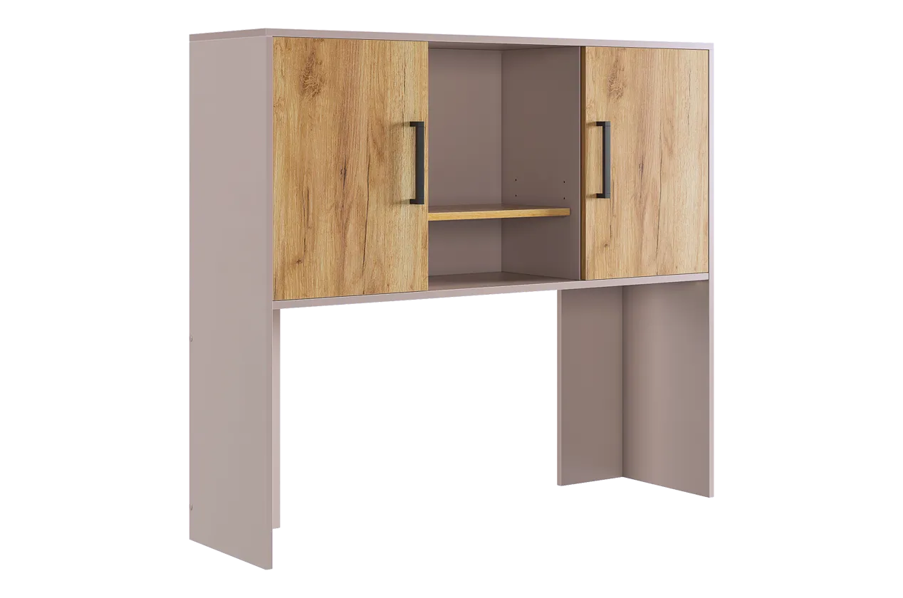Надстройка стола компьютерного 1200 Лайт-2 кашемир/дуб крафт золотой в Советском - sovetskij.mebel-tymen.ru | фото