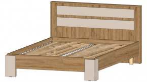 Ленора Кровать 1400 Дуб вотан/Кашемир в Советском - sovetskij.mebel-tymen.ru | фото