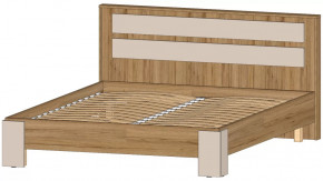 Ленора Кровать 1600 Дуб вотан/Кашемир в Советском - sovetskij.mebel-tymen.ru | фото