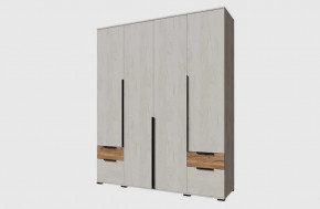 ЛИЛЛЬ ЛСШ-24 Шкаф 4-х ств. (ш2000*г542*в2400мм), Дуб крафт белый/Дуб крафт табачный в Советском - sovetskij.mebel-tymen.ru | фото