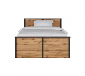 LOFT кровать LOZ120х200 без основания (Дуб вотан/Черный) в Советском - sovetskij.mebel-tymen.ru | фото