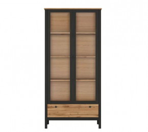 LOFT шкаф REG2W1S (Дуб вотан/Черный) в Советском - sovetskij.mebel-tymen.ru | фото