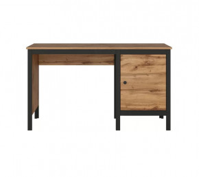 LOFT стол письменный BIU/130 (Дуб вотан/Черный) в Советском - sovetskij.mebel-tymen.ru | фото