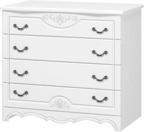 ЛОТОС ЛАК Комод 4 ящика Белый в Советском - sovetskij.mebel-tymen.ru | фото