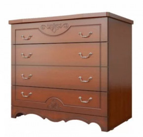 ЛОТОС ЛАК Комод 4 ящика Орех в Советском - sovetskij.mebel-tymen.ru | фото