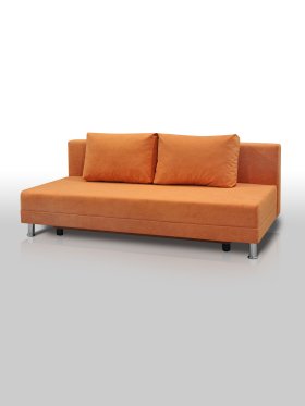 Диван Комфорт Лайт без подлокотников 2 подушки апельсин в Советском - sovetskij.mebel-tymen.ru | фото