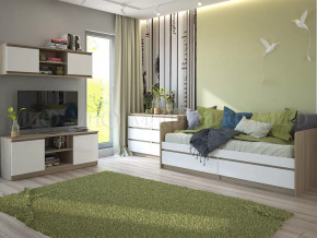 Модульная детская Челси Белый глянец, дуб сонома в Советском - sovetskij.mebel-tymen.ru | фото