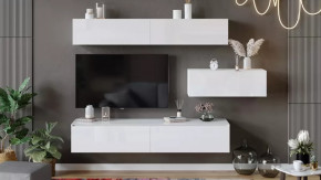 Модульная гостиная «Глосс» Белый глянец/Стекло Белый глянец в Советском - sovetskij.mebel-tymen.ru | фото