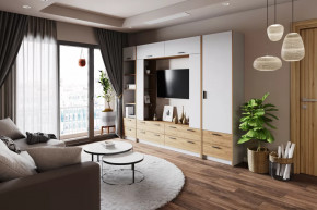 Модульная гостиная Оттавия Белый в Советском - sovetskij.mebel-tymen.ru | фото