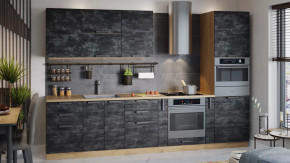 Модульная кухня «Детройт» Дуб крафт золотой/Угольный Камень в Советском - sovetskij.mebel-tymen.ru | фото