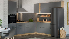 Модульная кухня «Габриэлла» Дуб крафт золотой/Титан в Советском - sovetskij.mebel-tymen.ru | фото