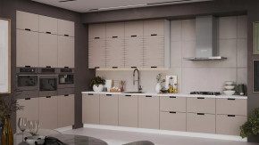 Модульная кухня «Гренада» Белый, Холст латте в Советском - sovetskij.mebel-tymen.ru | фото