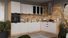 Модульная кухня «Гренада» Дуб Крафт золотой, Холст мокко в Советском - sovetskij.mebel-tymen.ru | фото