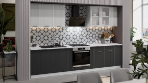 Модульная кухня «Кимберли» Белый, Сноу, Титан в Советском - sovetskij.mebel-tymen.ru | фото