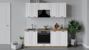 Модульная кухня «Лина» Дуб Крафт Золотой/Белый в Советском - sovetskij.mebel-tymen.ru | фото