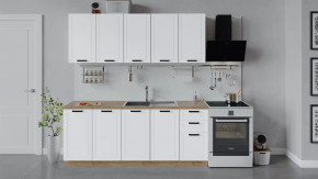 Модульная кухня «Лорас» Дуб крафт золотой/Холст белый в Советском - sovetskij.mebel-tymen.ru | фото