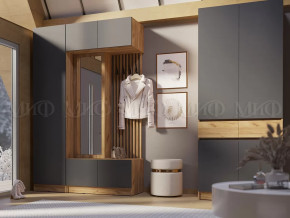Модульная прихожая Роджинамиф, дуб крафт/графит в Советском - sovetskij.mebel-tymen.ru | фото