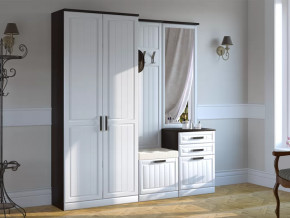 Модульная прихожая Венеция-1 Венге/Белое дерево в Советском - sovetskij.mebel-tymen.ru | фото