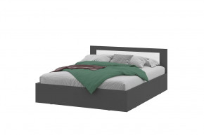 Модульная система "Дольче" Кровать двойная 1,6*2,0 Графит / белый в Советском - sovetskij.mebel-tymen.ru | фото