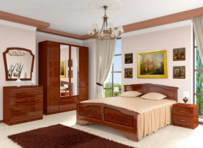 Модульная спальня Лакированный орех в Советском - sovetskij.mebel-tymen.ru | фото