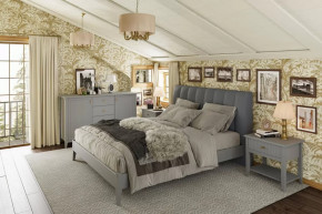 Модульная спальня Никеа Серый шифер/Лак Антрацит в Советском - sovetskij.mebel-tymen.ru | фото