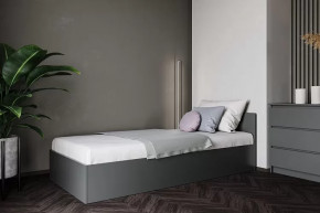 МОРИ КРМ 900.1/1 Кровать (сп/м 900*2000мм), ЛДСП Графит МП (НАСТИЛЫ) в Советском - sovetskij.mebel-tymen.ru | фото