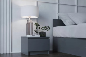 МОРИ ТПМ400.1 Тумба прикроватная (ш404*г350*в300мм), ЛДСП Графит (МП) в Советском - sovetskij.mebel-tymen.ru | фото