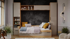 Набор детской мебели «Хилтон» №3 Дуб Крафт золотой, Мокко матовый в Советском - sovetskij.mebel-tymen.ru | фото