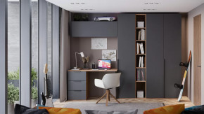 Набор детской мебели «Порто» №3 Яблоня Беллуно, Графит софт в Советском - sovetskij.mebel-tymen.ru | фото