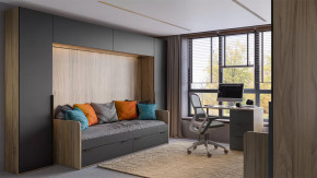 Набор детской мебели «Порто» №4 Яблоня Беллуно, Графит софт в Советском - sovetskij.mebel-tymen.ru | фото