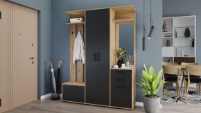 Набор мебели для прихожей «Витра» Тип 2 Дуб Крафт золотой, Антрацит в Советском - sovetskij.mebel-tymen.ru | фото