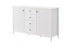 Никеа Комод 4 ящика 2 двери Белый в Советском - sovetskij.mebel-tymen.ru | фото