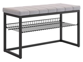 Обувница Классная 2 черный муар/оникс (велюр) в Советском - sovetskij.mebel-tymen.ru | фото