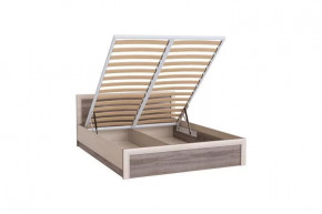 ОКТАВА Кровать с ПМ (сп/м 1600*2000мм) (ортопед.основание), дуб клабхаус серый в Советском - sovetskij.mebel-tymen.ru | фото